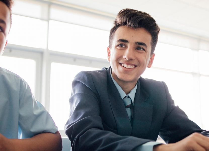 boy in classroom
