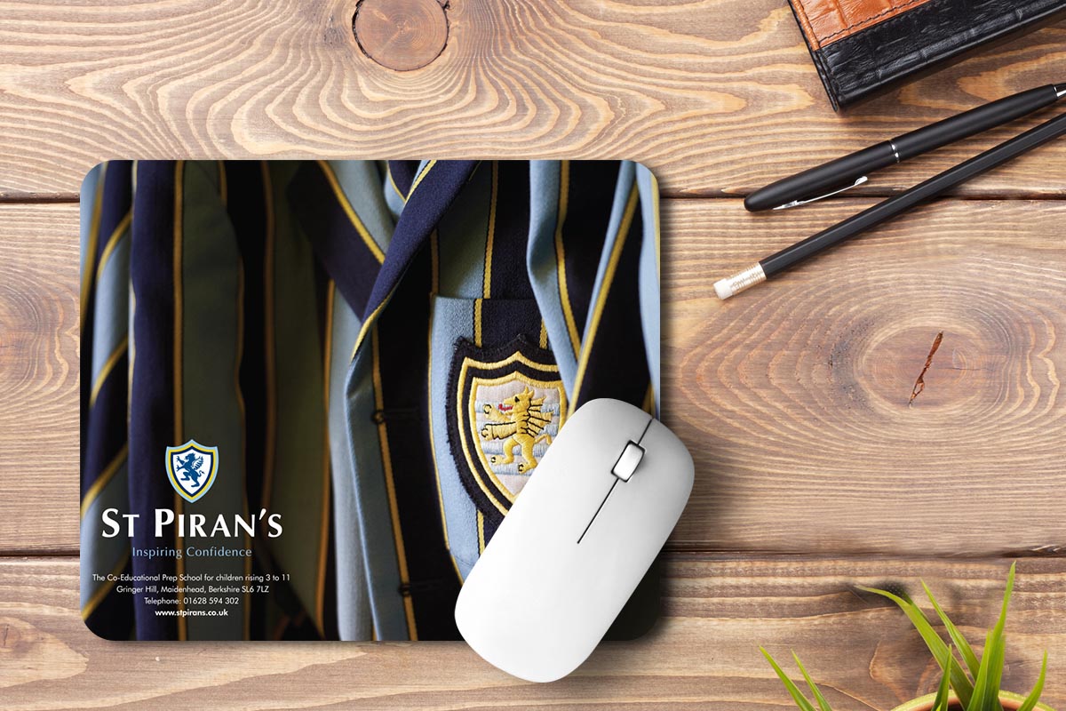 Mouse Pad Design for St Piran’s School custom mouse pad for st pirans school